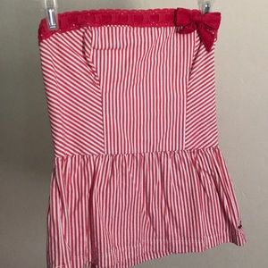 Strapless Hollister shirt